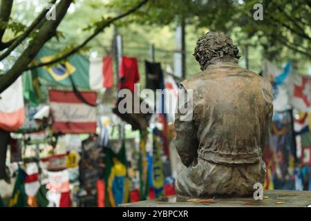 Ayrton Senna Memorial im Circuit Enzo and Dino Ferrari, Imola, Italien. Stockfoto