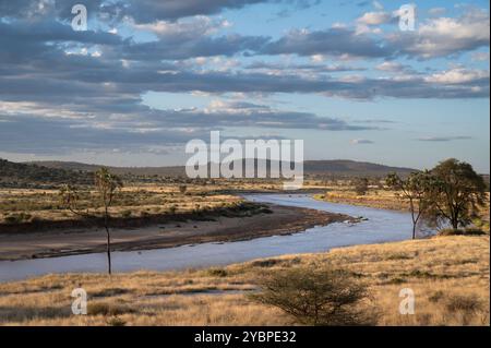 Ewaso ng'iro River, Buffalo Spring Game Reserve, Samburu National Reserve, Kenia, Afrika Stockfoto