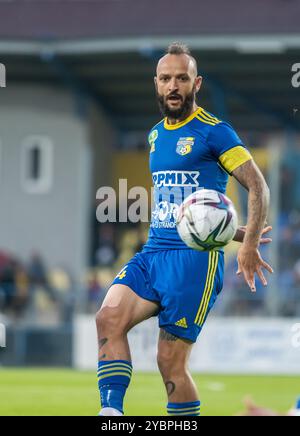 Mezokovesd, Ungarn – 16. Oktober 2022. Mezokovesd Mittelfeldspieler Tamas Cseri während des ungarischen Liga-Spiels Mezokovesd gegen Ferencvaros (2:1). Stockfoto