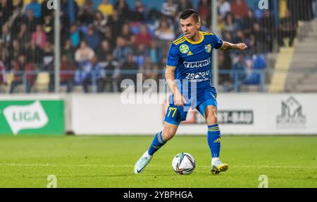 Mezokovesd, Ungarn – 16. Oktober 2022. Mezokovesd Mittelfeldspieler Shandor Vayda während des ungarischen Ligaspiels Mezokovesd gegen Ferencvaros (2:1). Stockfoto