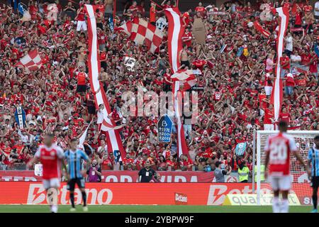 Porto Alegre, Brasilien. Oktober 2024. RS - PORTO ALEGRE - 10/19/2024 - BRASILIANISCHE A 2024, INTERNATIONAL x GREMIO - internationale Fans während des Spiels gegen Gremio im Beira-Rio Stadion für die brasilianische A 2024 Meisterschaft. Foto: Liamara Polli/AGIF (Foto: Liamara Polli/AGIF/SIPA USA) Credit: SIPA USA/Alamy Live News Stockfoto