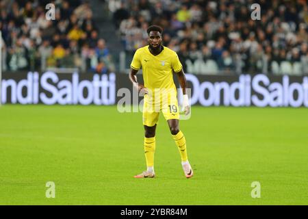 Boulaye Dia von SS Lazio während des Spiels der Serie A zwischen Juventus FC und SS Lazio am 19. Oktober 2024 im Allianz Stadion in Turin. Stockfoto