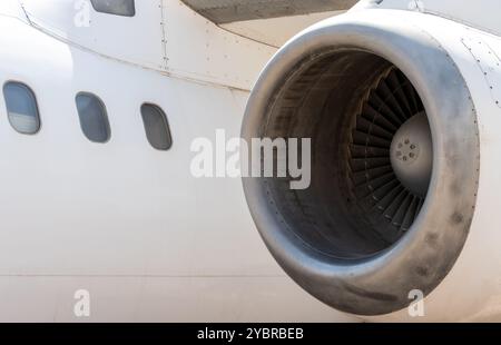 Flugzeugflugzeugtriebwerk Propeller, Luftfahrtindustrie Stockfoto