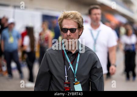 Austin, Vereinigte Staaten. Oktober 2024. Jerome Leon Jerry Bruckheimer (USA, Filmproduzent), USA, Formel 1 Weltmeisterschaft, Pirelli Grand Prix der Vereinigten Staaten von Amerika, Circuit of the Americas Austin, Qualifying, 19.10.2024 Foto: Eibner-Pressefoto/Michael Memmler Credit: dpa/Alamy Live News Stockfoto