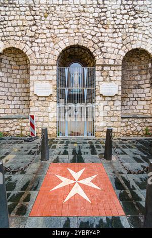 Altstadtschrein, der unserer Lieben Frau der Guten Hilfe gewidmet ist, die die Gegend vor Cholera schützte, Nizza, Provence-Alpes-Côte d'Azur, Alpes-Maritimes, Frankreich Stockfoto