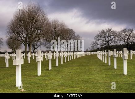 Amerikanischer Soldatenfriedhof in der Nähe von Margraten in der niederländischen Provinz Limburg Stockfoto