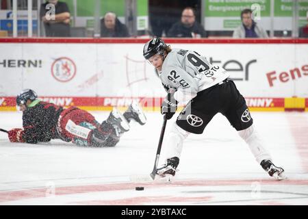 PSD Bank Dome, Düsseldorf, Nordrhein-Westfalen, Hakon Haenelt (Koelner Haie, #92), PENNY DEL, Duesseldorfer EG-Koelner Haie am 18.10/2024 in der P Stockfoto