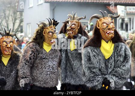 Große schwäbisch-alemannische Karnevalsparade Stockfoto