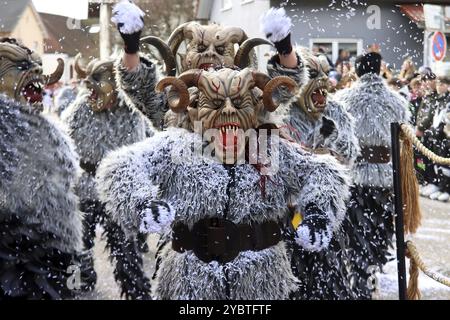 Große schwäbisch-alemannische Karnevalsparade Stockfoto