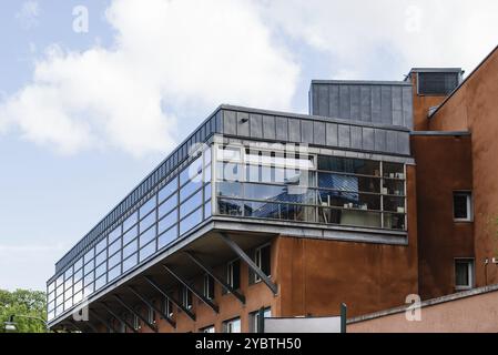 Stockholm, Schweden, 9. August 2019: Moderna Museum auf der Insel Skeppsholmen im Zentrum Stockholms. Entworfen von Rafael Moneo spanischer Architekt, Euro Stockfoto