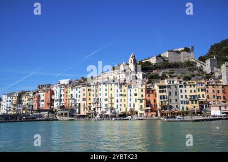 Fotodokumentation des Küstendorfes Portovenere Liguria Italien Stockfoto