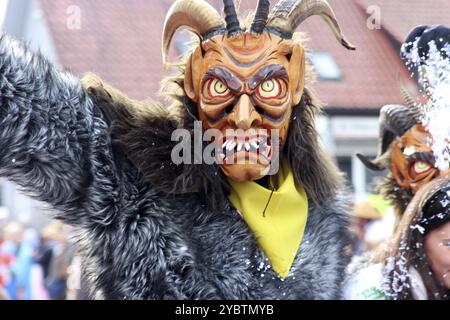 Große schwäbisch-alemannische Karnevalsparade Stockfoto