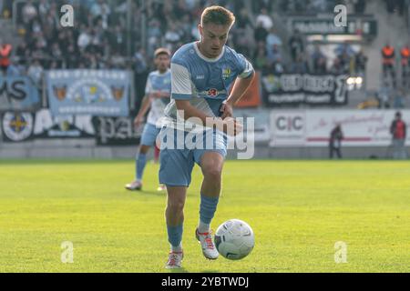 Chemnitz, Deutschland 19. Oktober 2024: Regionalliga Nordost - 2024/2025 - Chemnitzer FC vs. VFC Plauen im Bild: Manuel Reutter (Chemnitz) Stockfoto