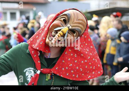 Große schwäbisch-alemannische Karnevalsparade Stockfoto