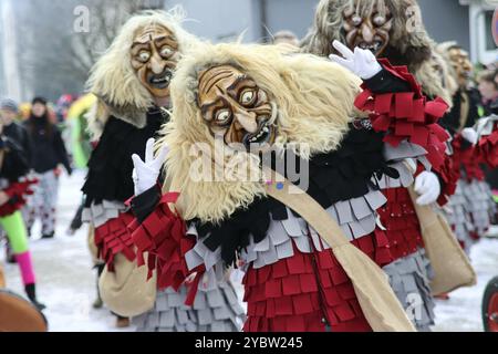 Große schwäbisch-alemannische Karnevalsparade Stockfoto