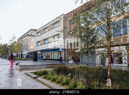 Tesco New George Street, Plymouth nach der gründlichen Überarbeitung der Fußgängerzone am 19. Oktober 2024 Stockfoto