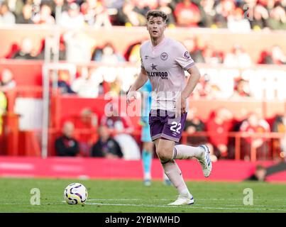 Manchester, England, 19. Oktober 2024. Nathan Collins aus Brentford während des Premier League-Spiels in Old Trafford, Manchester. Der Bildnachweis sollte lauten: Andrew Yates / Sportimage Stockfoto