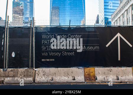 New York, USA - 23. Juli 2016: National September 11 Memorial & Museum in New York, USA. Es ist Teil des World Trade Center Complex in New York Stockfoto