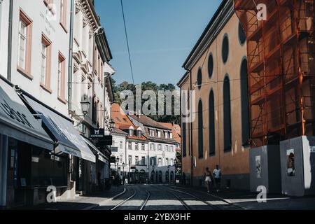 Erschossen am 23. August in Freiburg im Schwarzwald Stockfoto