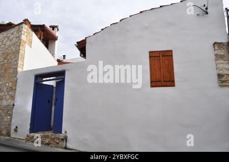 Das traditionelle Weingut in den Dörfern Zyperns Stockfoto