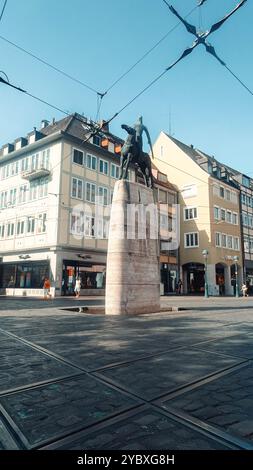 Erschossen am 23. August in Freiburg im Schwarzwald Stockfoto