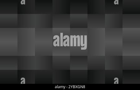 Minimalistischer abstrakter Hintergrund mit einem sich wiederholenden Gittermuster aus grauen Quadraten Stock Vektor