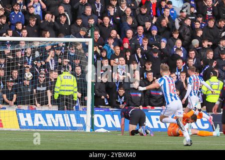 Kilmarnock, Großbritannien. Oktober 2024. Kilmarnock fc spielte gegen den Rangers FC in der schottischen Premiership, 1. Phase, in ihrem Heimatland Rugby Park, Kilmarnock, Ayrshire, Schottland, UK. Das Finale war Kilmarnock 1:0-Rangers und das Siegtor wurde von MARLEY WATKINS, Kilmarnock 23, in 87 Minuten erzielt. Quelle: Findlay/Alamy Live News Stockfoto