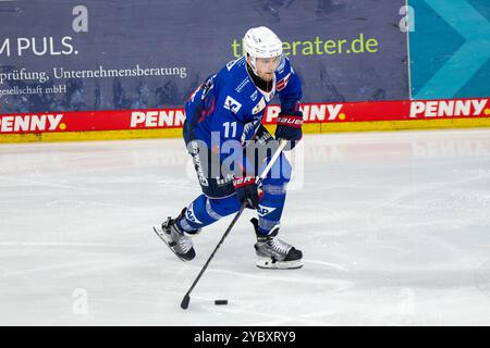 20.10.2024, DEL, Deutsche Eishockey Liga Saison 2024/25, 11. Spieltag: Adler Mannheim gegen Düsseldorfer EG. Bild: Kristian Reichel (11, Mannheim) Stockfoto