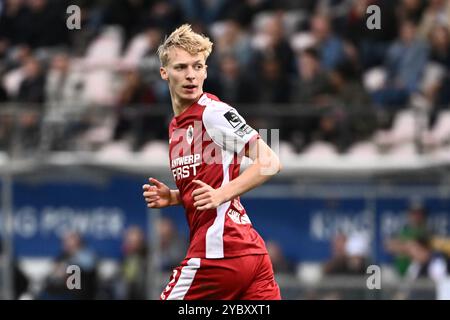Leuven, Belgien. Oktober 2024. Kobe Corbanie aus Antwerpen, aufgenommen während eines Fußballspiels zwischen Oud-Heverlee Leuven und Royal Antwerpen am Sonntag, den 20. Oktober 2024 in Leuven, am 11. Tag der Saison 2024-2025 der ersten Liga der „Jupiler Pro League“ der belgischen Meisterschaft. BELGA PHOTO MAARTEN STRAETEMANS Credit: Belga News Agency/Alamy Live News Stockfoto