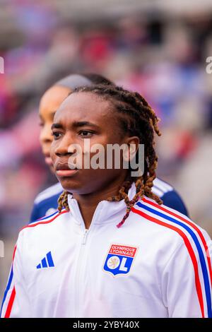 Paris, Frankreich. Oktober 2024. Melchie Dumornay (6 Olympique Lyonnais) während des Spiels Arkema Premiere Ligue zwischen Paris FC und Olympique Lyonnais im Stade Charlety in Paris. (Pauline FIGUET/SPP) Credit: SPP Sport Press Photo. /Alamy Live News Stockfoto