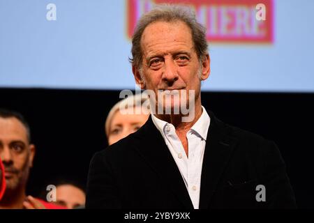 Lyon, Frankreich. Oktober 2024. Vincent Lindon nimmt am 20. Oktober 2024 an der Abschlussfeier des Lyon Light Festivals in Lyon Teil. (Foto: Romain Doucelin/NurPhoto) Credit: NurPhoto SRL/Alamy Live News Stockfoto