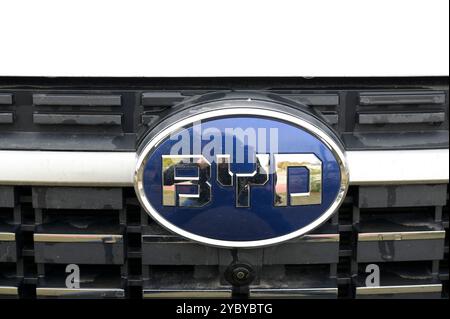 DEUTSCHLAND, Sittensen, Autohaus für chinesische Elektroautos BYD / DEUTSCHLAND, Sittensen, Autohaus für chinesische Elektroautos BYD, Made in China Stockfoto