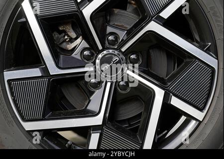 DEUTSCHLAND, Sittensen, Autohaus für chinesische Elektroautos BYD / DEUTSCHLAND, Sittensen, Autohaus für chinesische Elektroautos BYD, Made in China Stockfoto