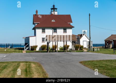 Cove Point Lighthouse in Maryland Stockfoto