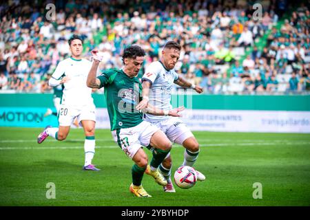 Ferrol, Spanien. Hypermotion League. Jornada 10. Rennclub Ferrol gegen Huesca. Josue Dorrio: Ismael Miján/Alamy Live News Stockfoto