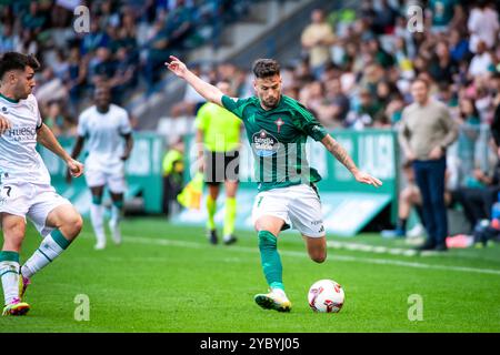 Ferrol, Spanien. Hypermotion League. Jornada 10. Rennclub Ferrol gegen Huesca. Moi Delgado Credit: Ismael Miján/Alamy Live News Stockfoto