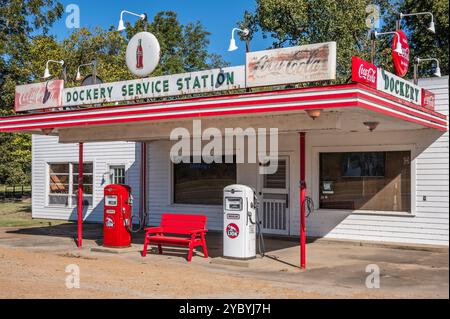 Dockery Farms Plantation, weithin als Geburtsort des Delta Blues angesehen, liegt zwischen Ruleville und Cleveland, Mississippi, USA. Stockfoto