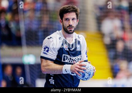 Lemgo, Deutschland. Oktober 2024. Tim Suton (TBV Lemgo Lippe, #23) GER, TBV Lemgo Lippe vs. TVB Stuttgart, Handball, 1. Bundesliga, 7. Spieltag, Spielzeit 2024/2025, 20.10.2024 Foto: Eibner-Pressefoto/Jan Rollinger Credit: dpa/Alamy Live News Stockfoto