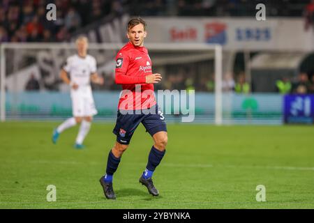 Simon Skarlatidis (SpVgg Unterhaching, 30), SpVgg Unterhaching vs. TSV 1860 München, Fussball, 3. Liga, 10. Spieltag, Saison 2024/2025, 20.10.2024, DFL-VORSCHRIFTEN VERBIETEN JEDE VERWENDUNG VON FOTOGRAFIEN ALS BILDSEQUENZEN, Foto: Eibner-Pressefoto/Jenni Maul Stockfoto