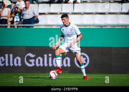 Ferrol, Spanien. Hypermotion League. Jornada 10. Rennclub Ferrol gegen Huesca. Miguel Loureiro: Ismael Miján/Alamy Live News Stockfoto