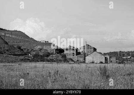 Das verlassene Bergwerk San Giovanni in Iglesias, Sulcis Iglesiente, Arbus, Provinz Süd-Sardinien, Italien Stockfoto