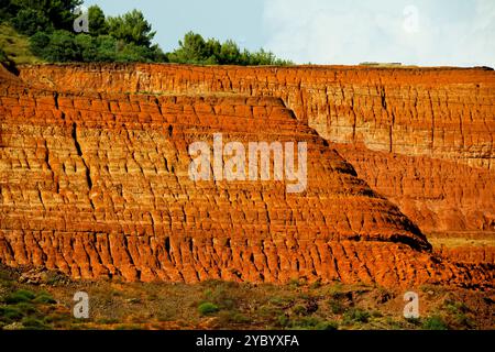 Das verlassene Bergwerk San Giovanni in Iglesias, Sulcis Iglesiente, Arbus, Provinz Süd-Sardinien, Italien Stockfoto