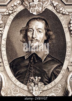 Otto von Guericke (1602–1686) deutscher Wissenschaftler, Erfinder, Mathematiker und Physiker. Stockfoto