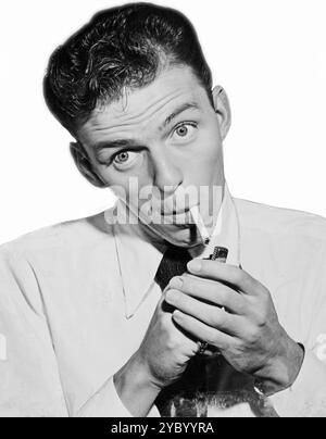 Frank Sinatra, Francis Sinatra, Francis Albert Sinatra (1915–1998) US-amerikanischer Sänger und Schauspieler. Stockfoto