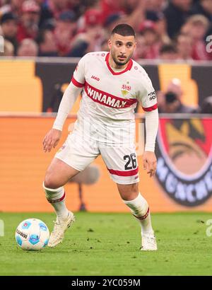 Deniz Undav, VFB 26 im Spiel FC BAYERN MÜNCHEN - VFB STUTTGART 4-0 am 19. Oktober 2024 in München. Saison 2024/2025, 1.Bundesliga, FCB, München, Spieltag 7, 7.Spieltag Fotograf: Peter Schatz - DFL-VORSCHRIFTEN VERBIETEN JEDE VERWENDUNG VON FOTOGRAFIEN als BILDSEQUENZEN und/oder QUASI-VIDEO - Stockfoto