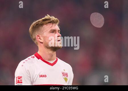 Maximilian Mittelstaedt, VFB 7 im Spiel FC BAYERN MÜNCHEN - VFB STUTTGART 4-0 am 19. Oktober 2024 in München. Saison 2024/2025, 1.Bundesliga, FCB, München, Spieltag 7, 7.Spieltag Fotograf: Peter Schatz - DFL-VORSCHRIFTEN VERBIETEN JEDE VERWENDUNG VON FOTOGRAFIEN als BILDSEQUENZEN und/oder QUASI-VIDEO - Stockfoto