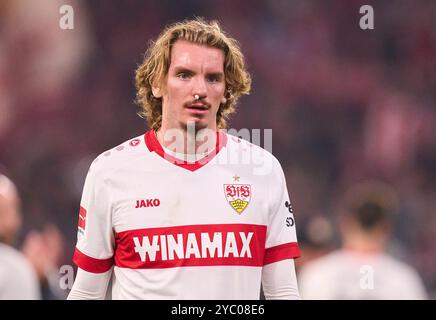 Nick Woltemade, VFB 11 im Spiel FC BAYERN MÜNCHEN - VFB STUTTGART 4-0 am 19. Oktober 2024 in München. Saison 2024/2025, 1.Bundesliga, FCB, München, Spieltag 7, 7.Spieltag Fotograf: ddp Images/STAR-Images - DFL-VORSCHRIFTEN VERBIETEN JEDE VERWENDUNG VON FOTOS als BILDSEQUENZEN und/oder QUASI-VIDEO - Credit: ddp Media GmbH/Alamy Live News Stockfoto