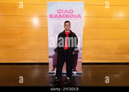 Madrid, Spanien. Oktober 2024. Afioco Gnecco nimmt an den „Evanescente“ und „Ciao Bambina“ Short Film Special Academic Pass Photocall an der Academia de Cine in Madrid Teil. (Foto: Nacho Lopez/SOPA Images/SIPA USA) Credit: SIPA USA/Alamy Live News Stockfoto