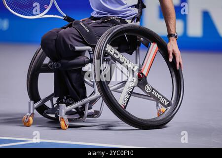 Wien, Wien, Österreich. Oktober 2024. Nico Langmann aus Österreich während der Este Bank Open - ATP500, Herren Tennis (Foto: © Mathias Schulz/ZUMA Press Wire) NUR REDAKTIONELLE VERWENDUNG! Nicht für kommerzielle ZWECKE! Stockfoto