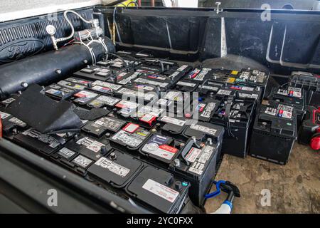 Miami Beach Florida, AAA American Automobile Association, Notfalldienst, Pickup Truck neue Batterien, Besucher, die Reise Reise Reise Reise Touristen t Stockfoto